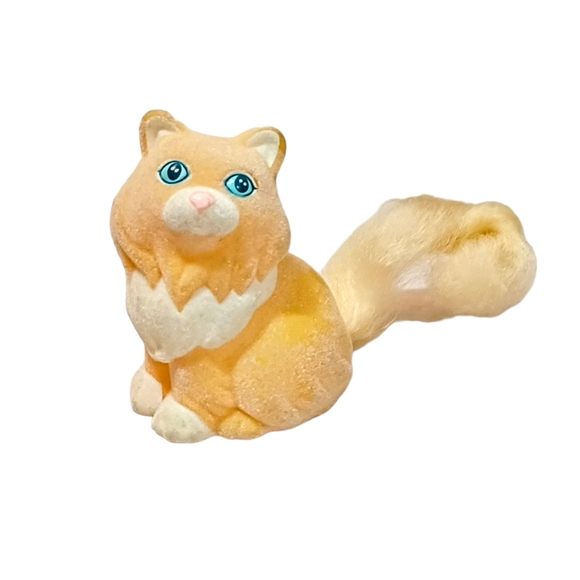 My Little Pony Lil Litters Kitty Flocked Calico Mom Cat Vintage 90s Hasbro MLP - Picture 3 of 3